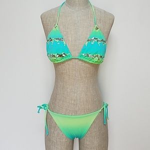 Victoria's Secret Sequin Triangle Bikini